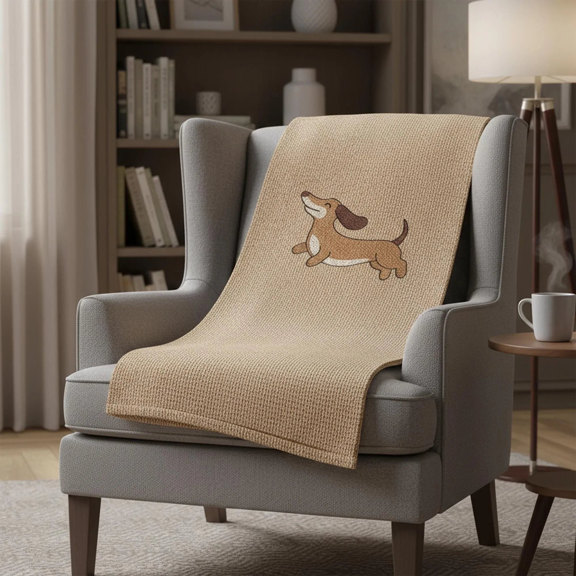 Playful Dachshund Machine Embroidery Design, 7 Sizes (Instant Download) - ReadTee