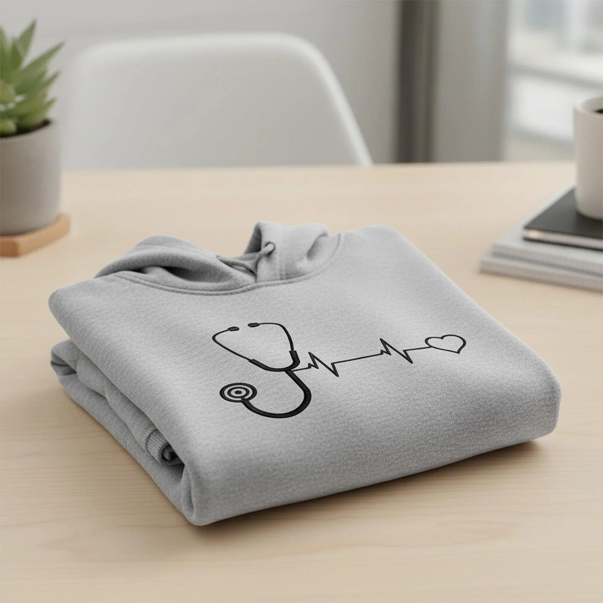 Stethoscope Heartbeat Line Embroidery, Nurse EKG Love Design, Mini Machine Embroidery File, 3 Sizes, Instant Download PES DST Jef - ReadTee