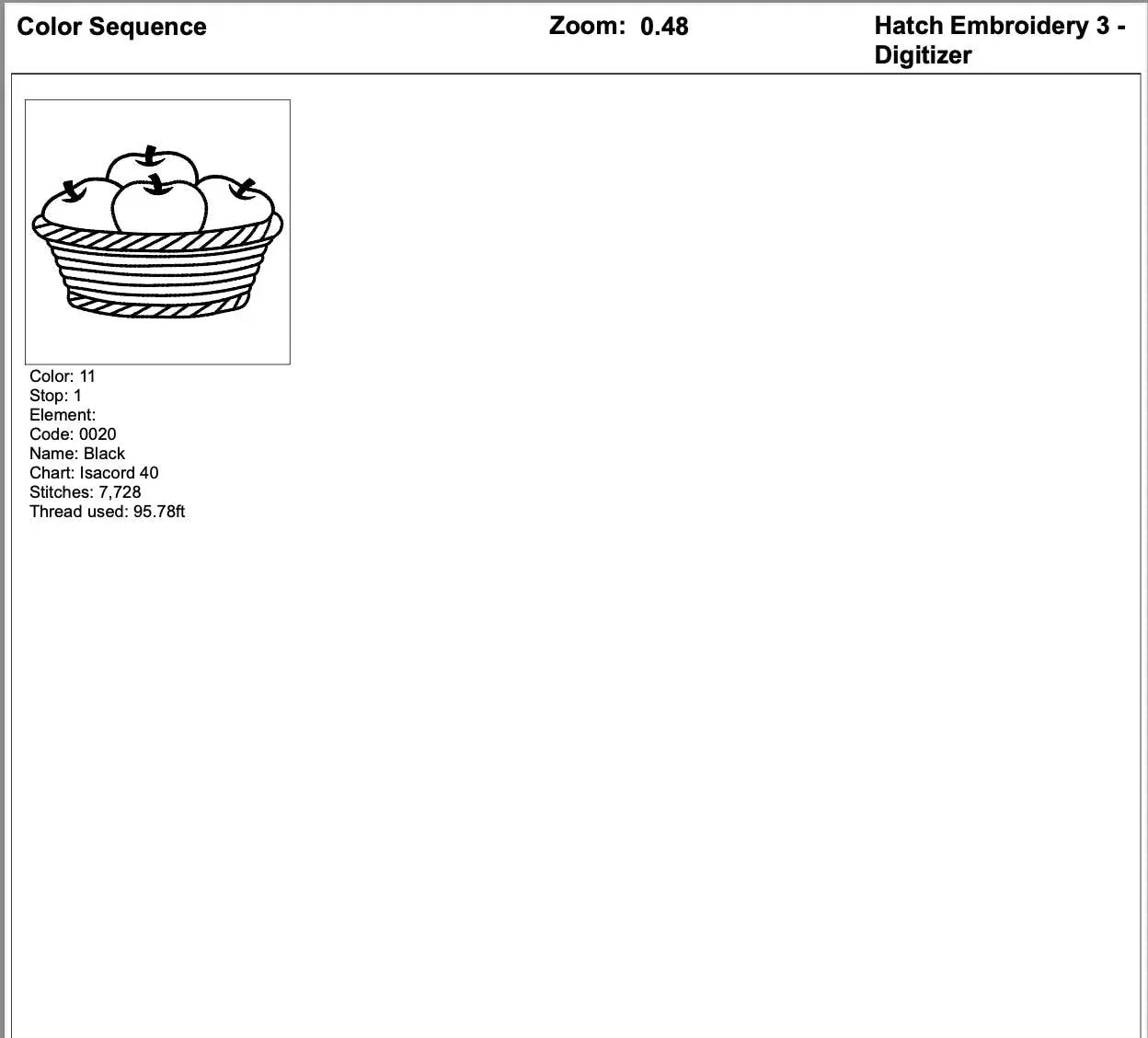 Apple Basket Outline Embroidery Design, Farmhouse Kitchen Fruit Pattern, Fall Harvest Redwork, Minimalist Sketch, 5 Sizes Instant Download - ReadTee