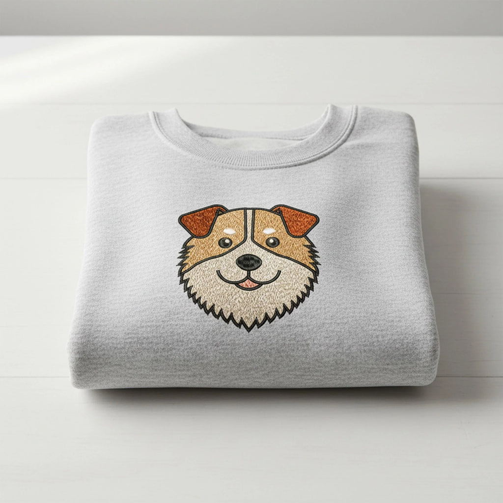 Australian Shepherd Embroidery Design, 4 Sizes Machine Embroidery File, Aussie Dog Head Pattern, Instant Download PES DST JEF, Sheltie Art - ReadTee