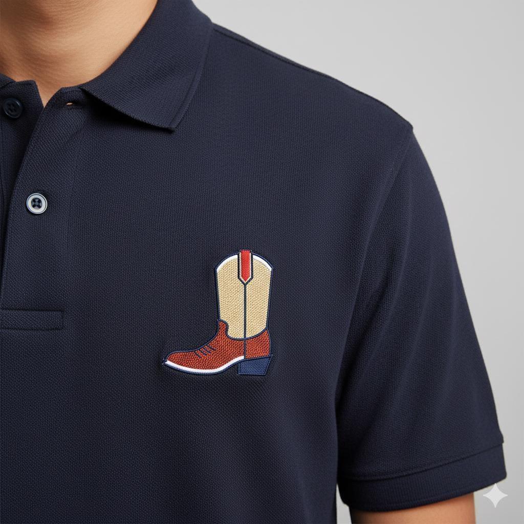 Western Cowboy Boot Embroidery, Cowgirl Boot Machine Design, 5 Sizes Digital File, Rodeo Wear Pattern, Instant Download PES DST JEF - ReadTee