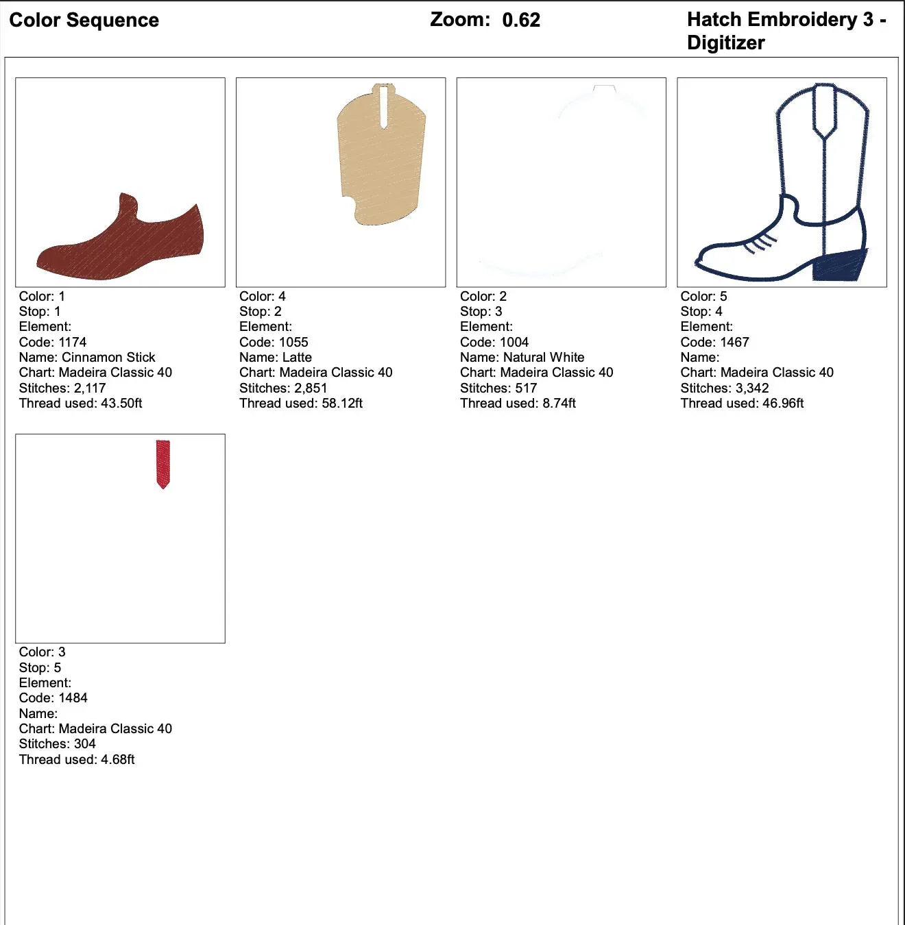 Western Cowboy Boot Embroidery, Cowgirl Boot Machine Design, 5 Sizes Digital File, Rodeo Wear Pattern, Instant Download PES DST JEF - ReadTee