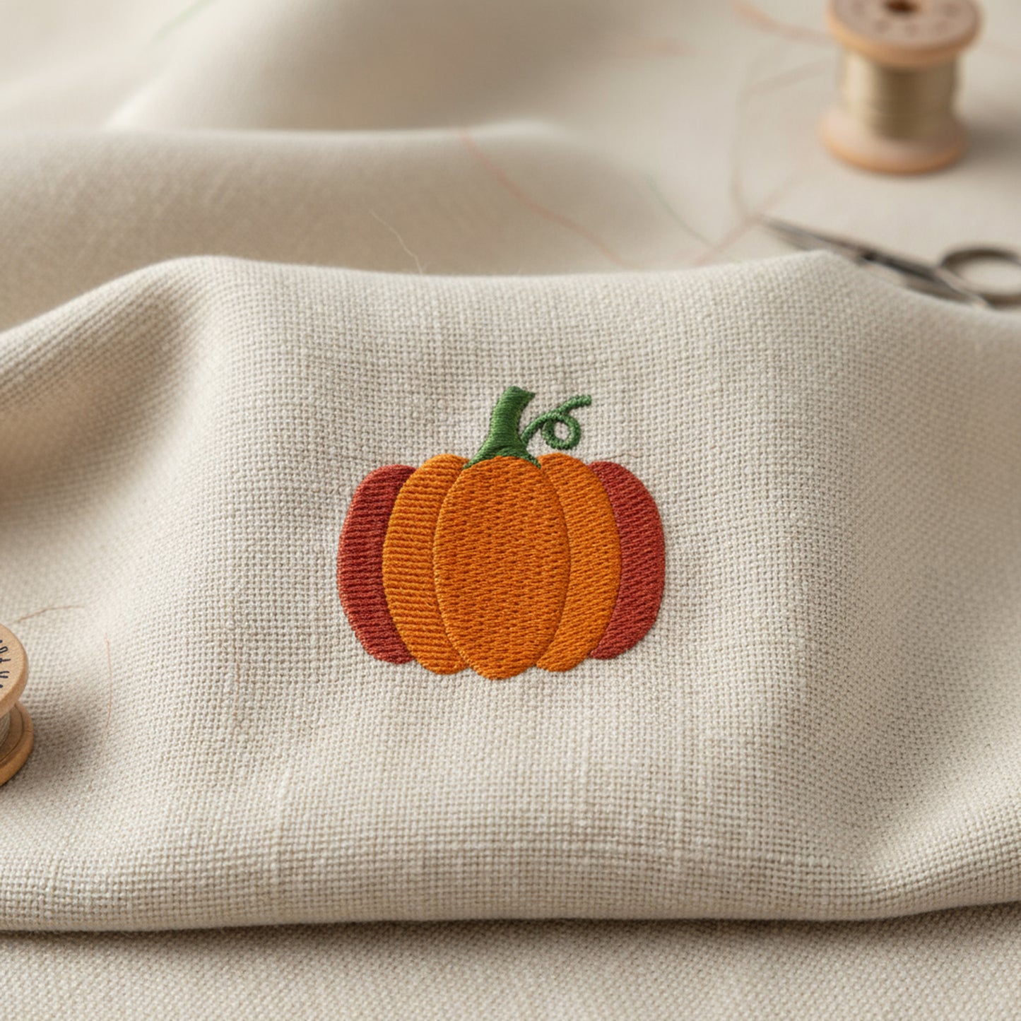 Mini Pumpkin Machine Embroidery Design - 3 Sizes