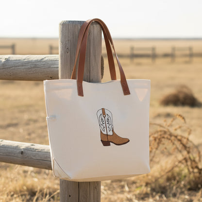 Cowboy Boot Embroidery Design | Western Boot Stitch File