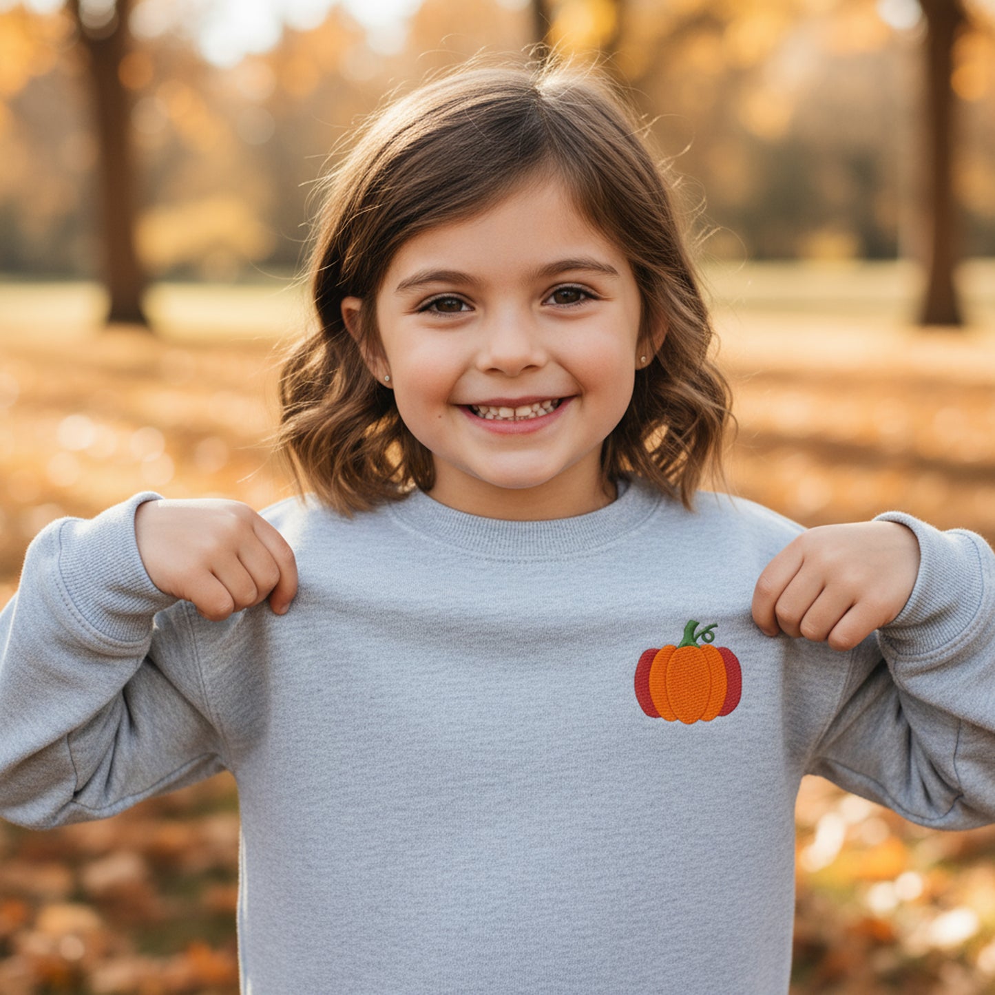 Mini Pumpkin Machine Embroidery Design - 3 Sizes