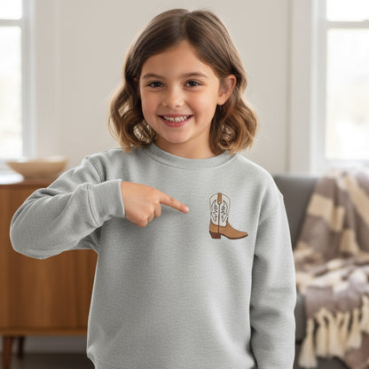 Cowboy Boot Embroidery Design | Western Boot Stitch File